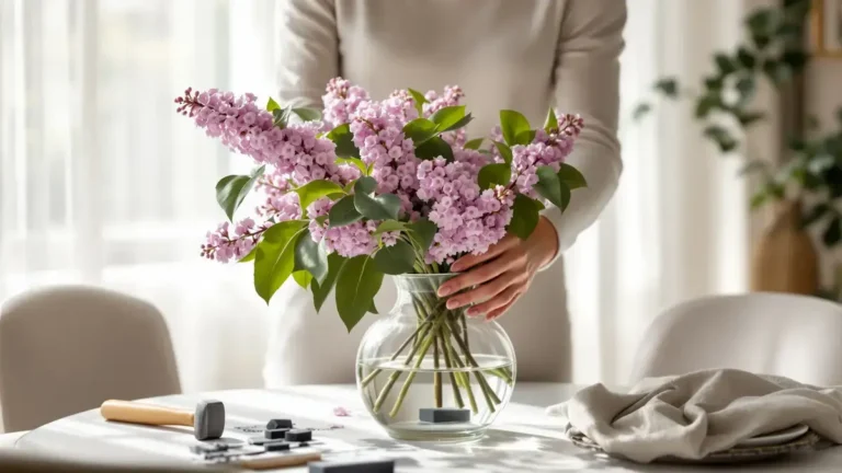 Questo semplice metodo prolunga la fioritura di un bouquet di lillà senza sforzi particolari