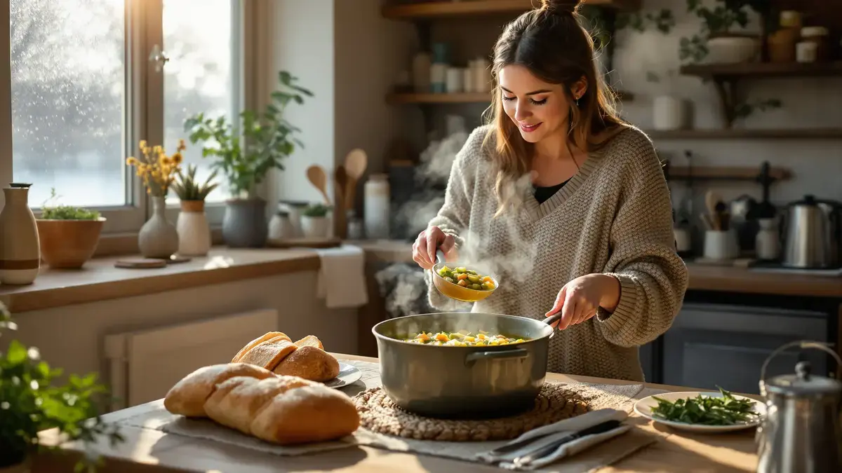Fai il pieno di vitamine questo inverno con questa gustosa e benefica zuppa di lenticchie verdi